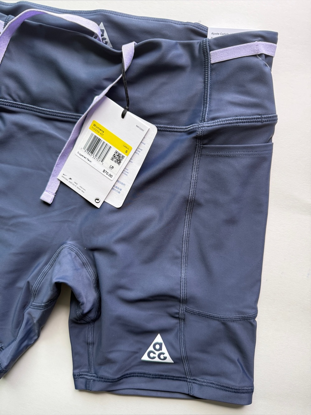 Nike [S] ACG "Tree Frog" Women's ADV Mid-Rise 6" Biker Shorts HJ0259-437 - Picture 4 of 11
